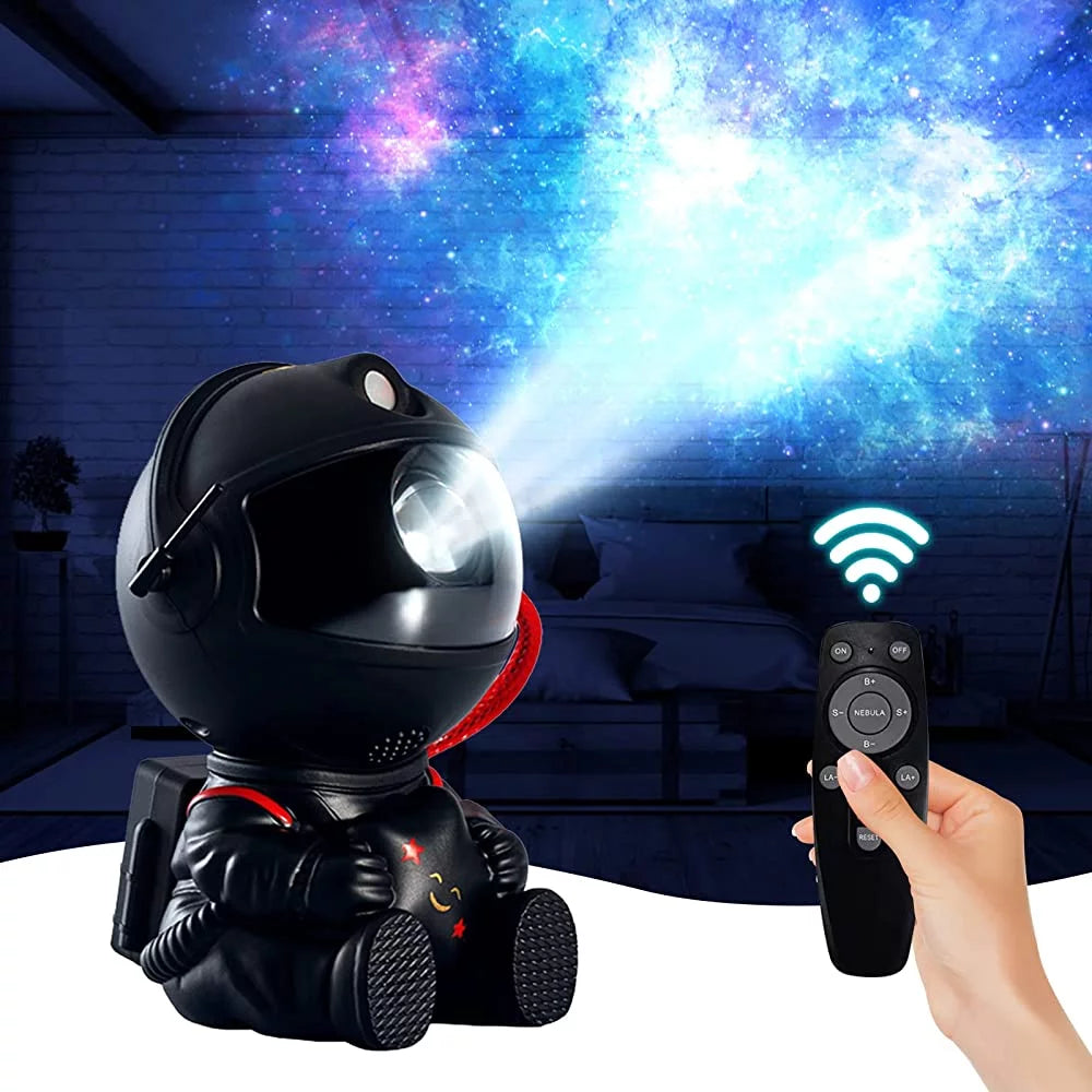 Astronaut Projector, Star Galaxy Projector Night Light for Kids, 360°Adjustable Astronaut Nebula Ceiling Led Lamp Projector for Kids with Timer and Remote for Children Adults Gift