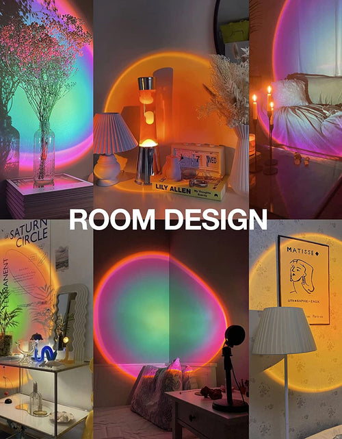 Load image into Gallery viewer, Sunset Lamp Projection, Sun Lamp, Sunlight Lamp Projector, Manual Control Light Projector, Golden Hour 4 Filter 6 Color Changing Night Light for Sunset Projection Lamp, Photography/Party/Home/Bedroom
