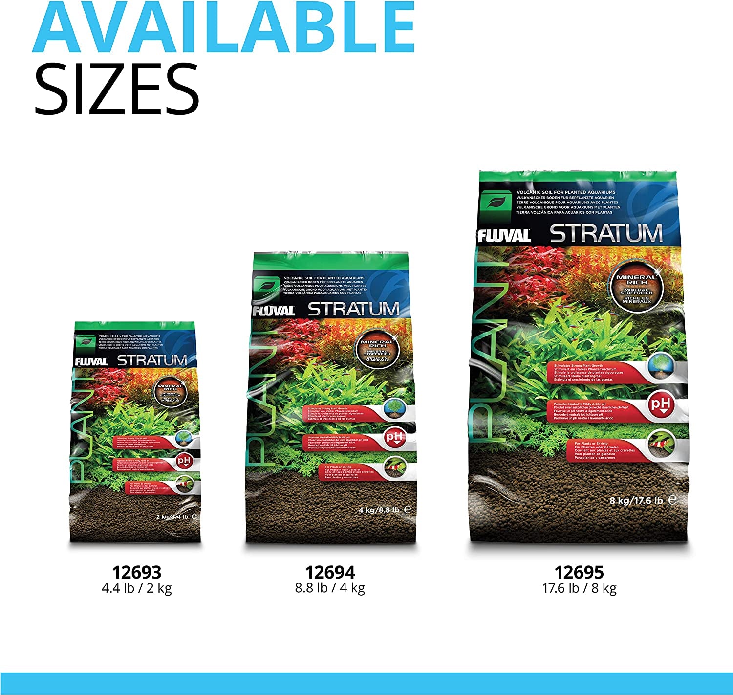 12694 Plant and Shrimp Stratum for Freshwater Fish Tanks, 8.8 Lbs. - Encourages Strong Plant Growth, Supports Neutral to Slightly Acidic Ph