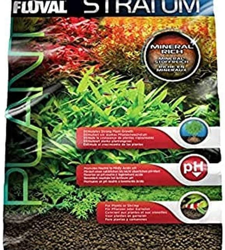 12694 Plant and Shrimp Stratum for Freshwater Fish Tanks, 8.8 Lbs. - Encourages Strong Plant Growth, Supports Neutral to Slightly Acidic Ph