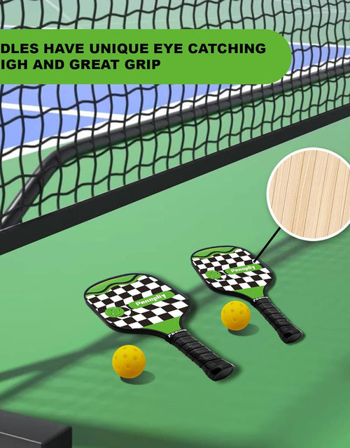 Load image into Gallery viewer, Pickleball Paddle Set of 4, Pickleball Set with Net, Pickleball Set with Net And
