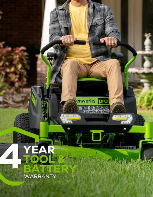 Load image into Gallery viewer, Crossover Zero Turn 42-In 80-Volt Lithium Ion Electric Zero-Turn Riding Lawn Mower with (6) 5 Ah Batteries (Charger Included)
