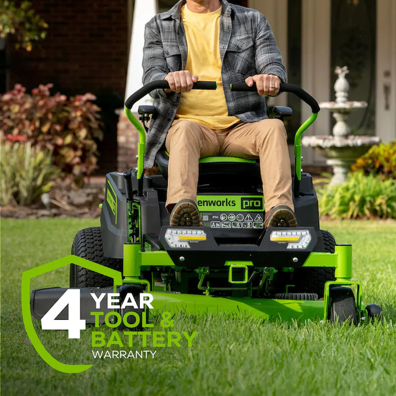 Crossover Zero Turn 42-In 80-Volt Lithium Ion Electric Zero-Turn Riding Lawn Mower with (6) 5 Ah Batteries (Charger Included)