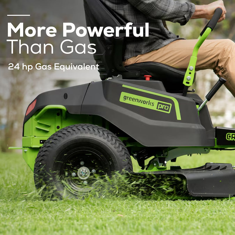 Crossover Zero Turn 42-In 80-Volt Lithium Ion Electric Zero-Turn Riding Lawn Mower with (6) 5 Ah Batteries (Charger Included)