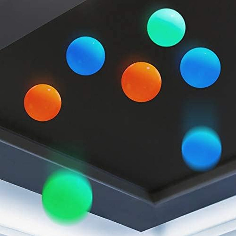 8 Pieces Glow in the Dark Stress Balls Ceiling Balls Sticky Balls That Stick to the Ceiling Glowing Balls for Relax Toy Teens and Adults (White, Blue, Orange, Green, 1.8 Inches)