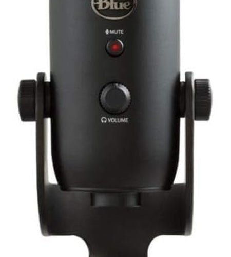 Yeti USB Microphone (Blackout) Bundle with Knox Gear Headphones and Pop Filter (3 Items)