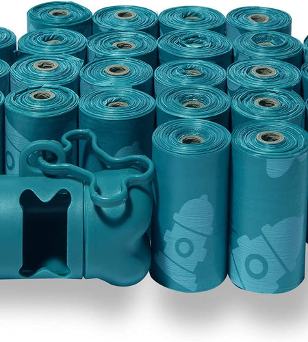 Dog Poop Bags for Waste Refuse Cleanup, Doggy Roll Replacements for Outdoor Puppy Walking and Travel, Leak Proof and Tear Resistant, Thick Plastic