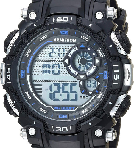 Sport Men'S Digital Chronograph Resin Strap Watch, 40/8397