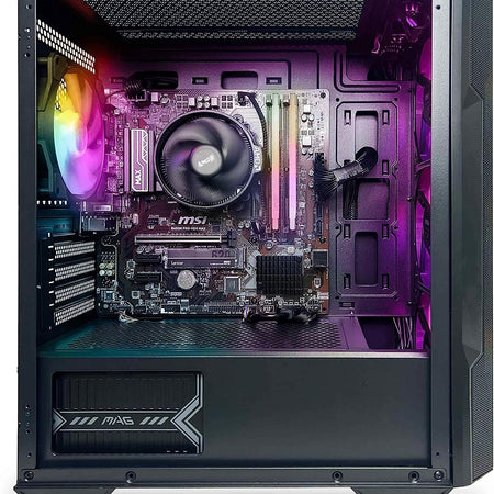 Desktop Gaming Computer Home&Office PC Ryzen 7 5700G, 16GB DDR4 3600, 512Gb M2 NVME SSD, RGB Fans, Win 10 Home 64-Bit Ready(Amd Ryzen 7 5700G) Built in USA,1 Year Warranty Desktop Computers