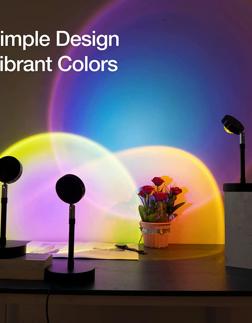 Load image into Gallery viewer, Sunset Lamp Projection, Sun Lamp, Sunlight Lamp Projector, Manual Control Light Projector, Golden Hour 4 Filter 6 Color Changing Night Light for Sunset Projection Lamp, Photography/Party/Home/Bedroom
